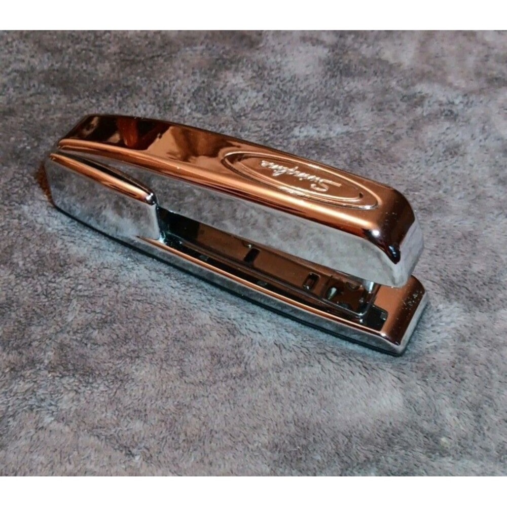 Set of 2 Swingline Staplers, Chrome Collectors Edition, and a Red Swingline - Picture 2 of 8